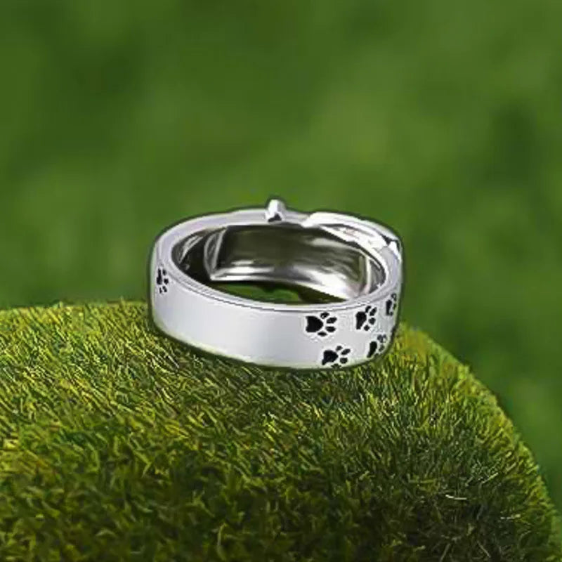 Bague collier mignonne et élégante inspirée des chiens