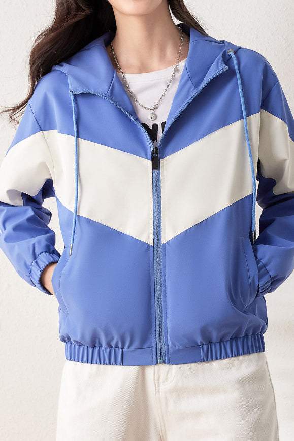 Lauren | Block Chaqueta cortaviento con capucha