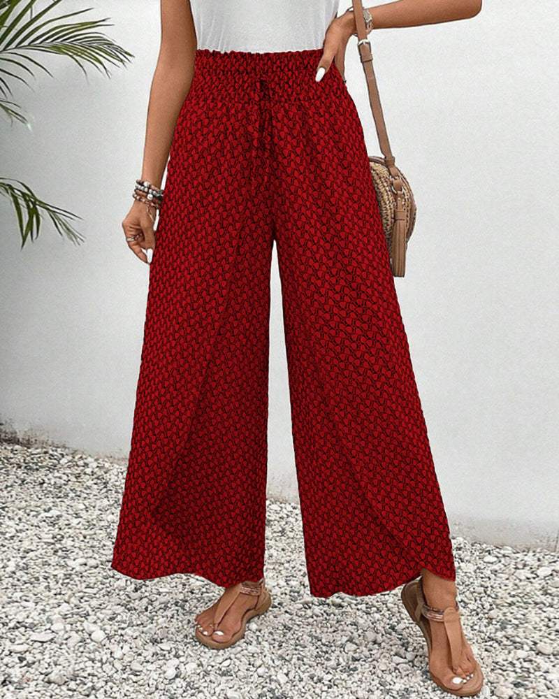 Pantalones de verano estampados para mujer