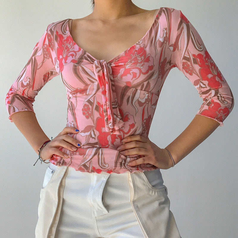 Itza - Blusa de verano con estampado