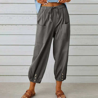 Elegantes pantalones de pata ancha