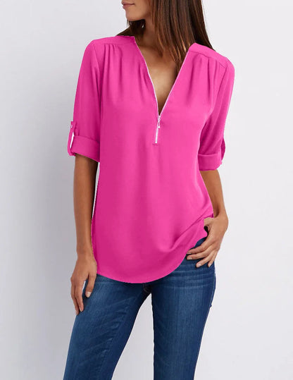 Vardi Dante™ Blusa dulce para tallas grandes | Casual y con estilo