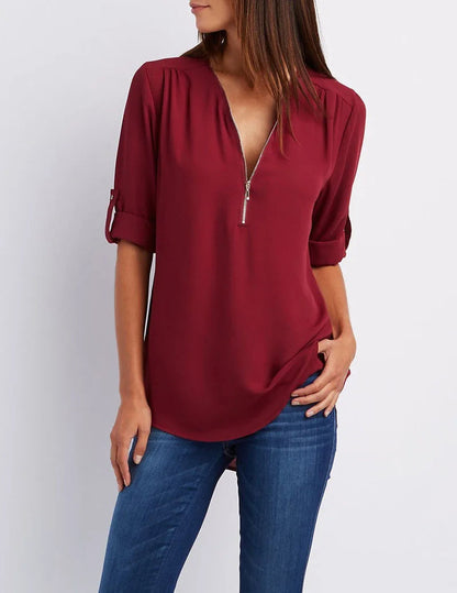 Vardi Dante™ Blusa dulce para tallas grandes | Casual y con estilo