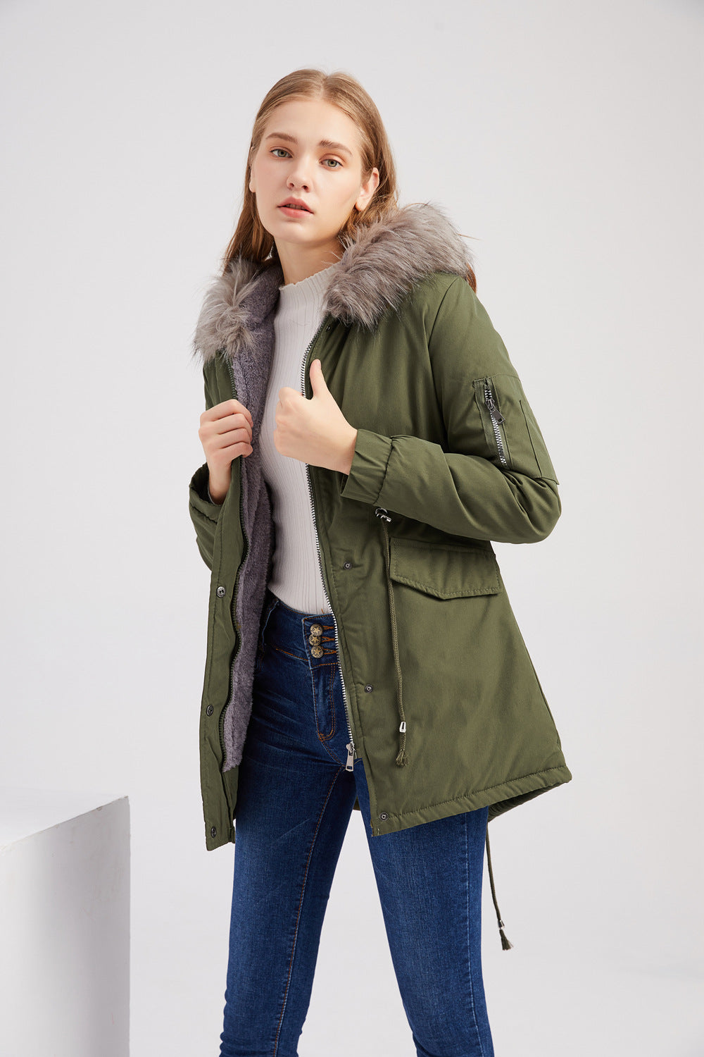 Parka de mujer con capucha