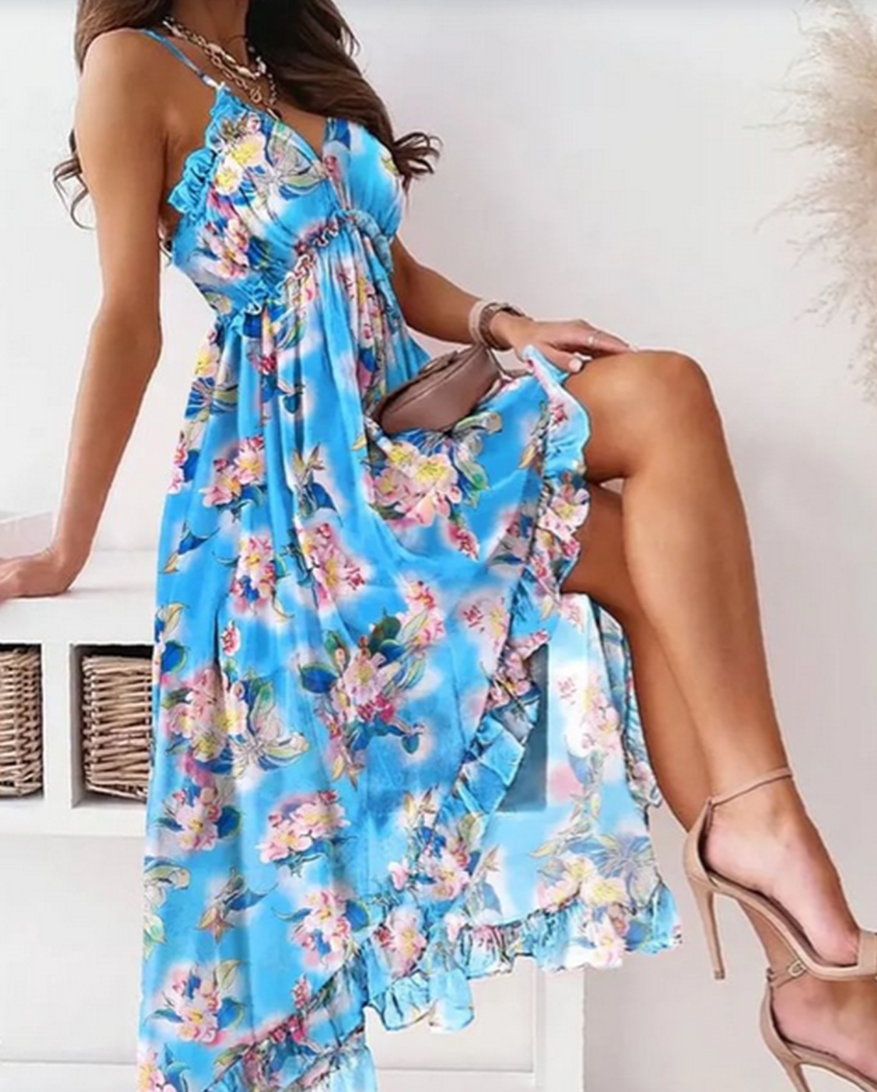 Nalani - Vestido suelto con tirantes boho