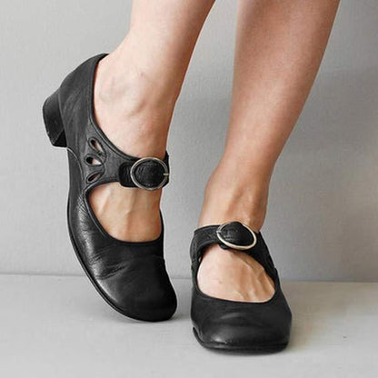 Zapatos ortopédicos vintage con puntera redonda - ópalo