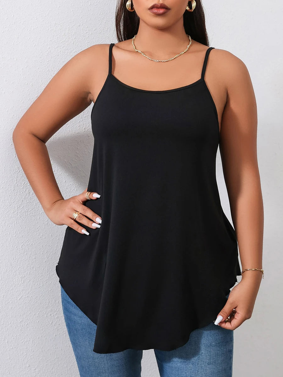 Vardi Dante™ Sanne Plus-Size Top | Sin mangas y a la moda