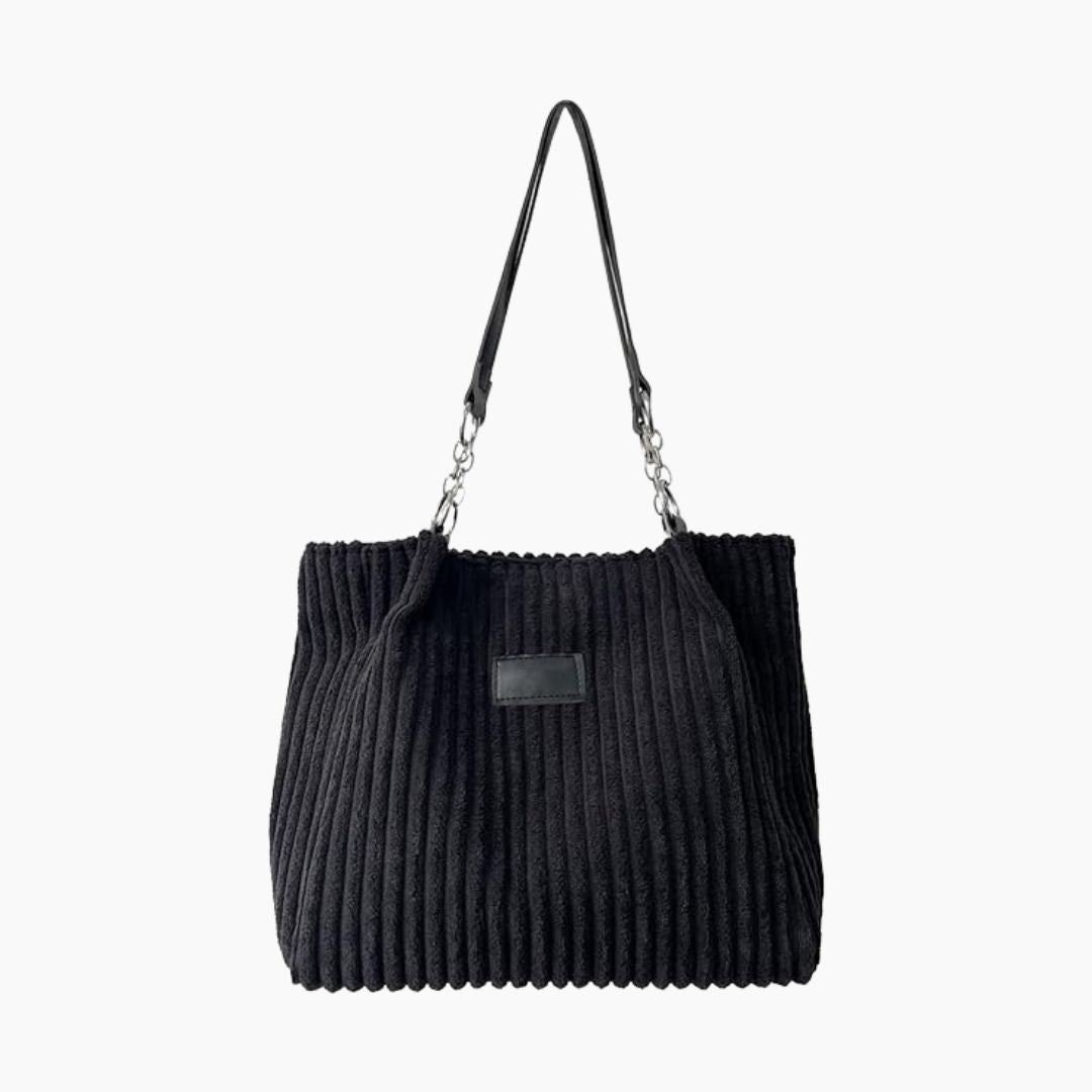 Eva | Elegante bolso bandolera de piel negra