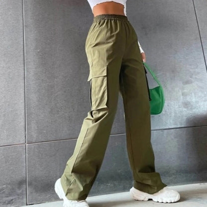 Janlie | Pantalones cargo de talle alto para mujer