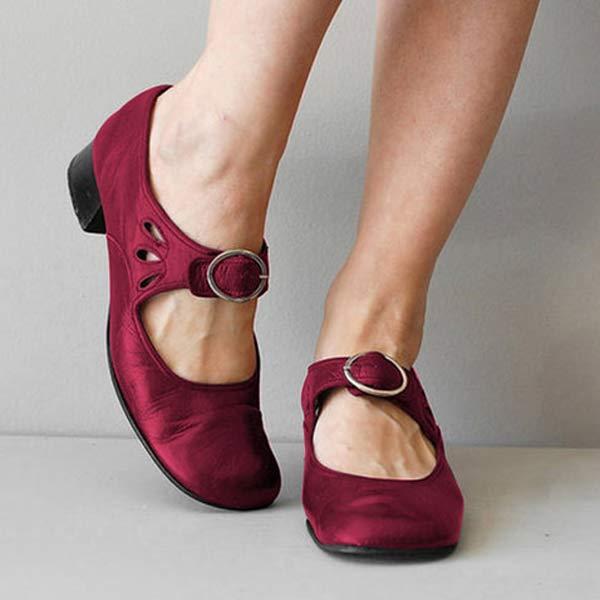 Zapatos ortopédicos vintage con puntera redonda - ópalo