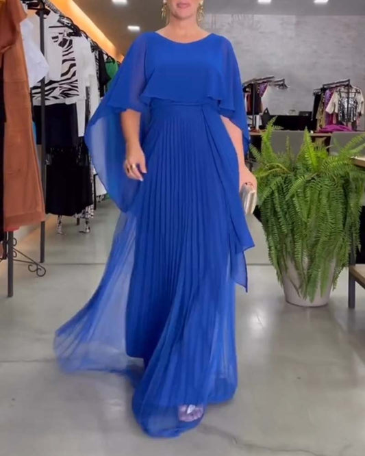 Beatrice - Elegante maxi vestido con escote redondo