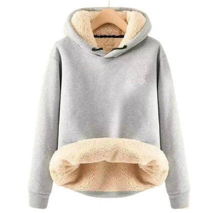 Simon - Chaqueta de forro polar Sherpa con capucha