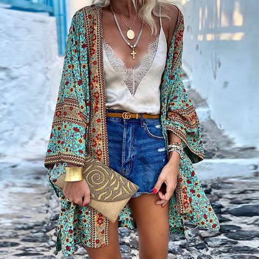 Zanzi Boho Cardigan | ¡Un Kimono alegre, elegante y de largo medio!