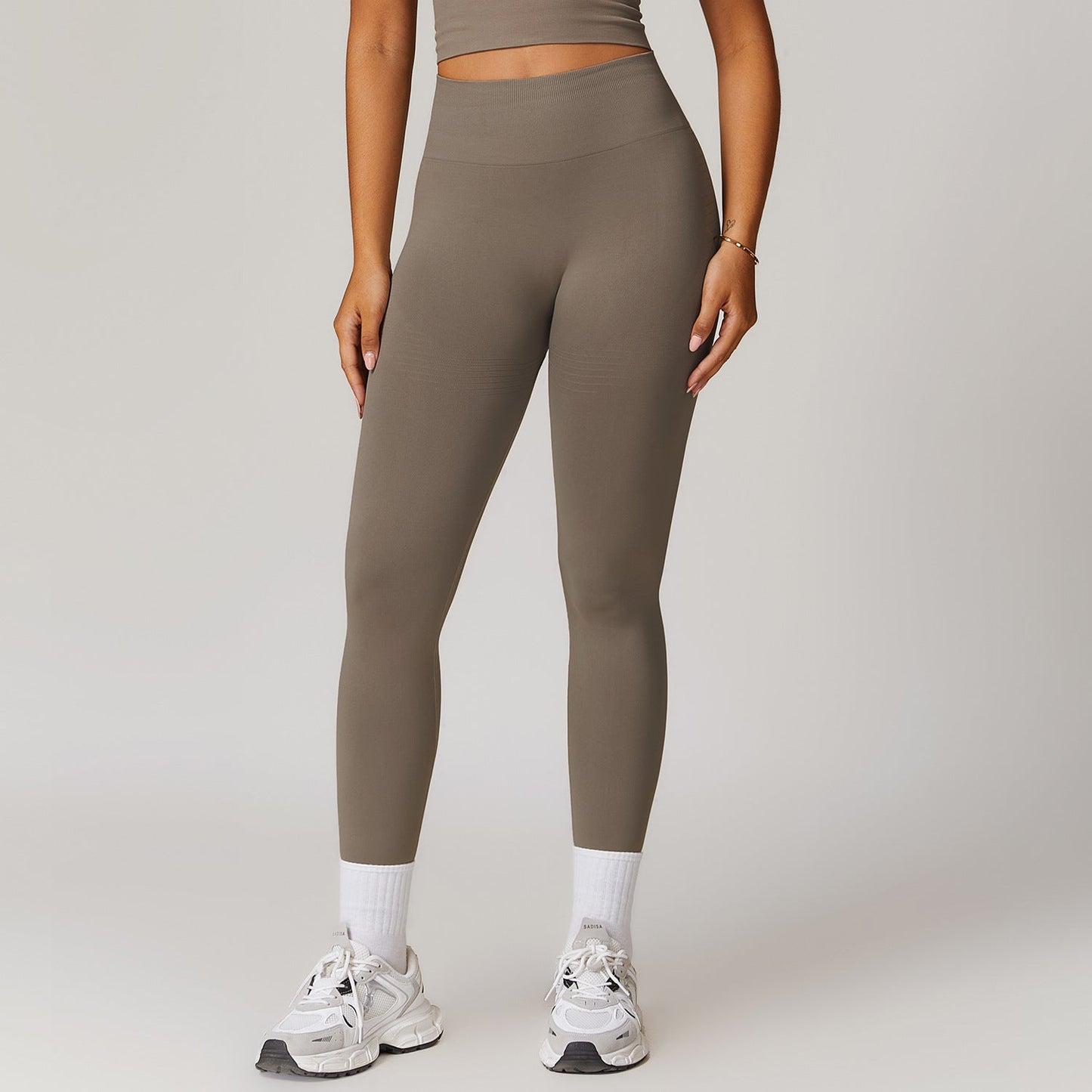 Heidi Mode | Cool Fitness Pantalones de yoga de cintura alta acanalados