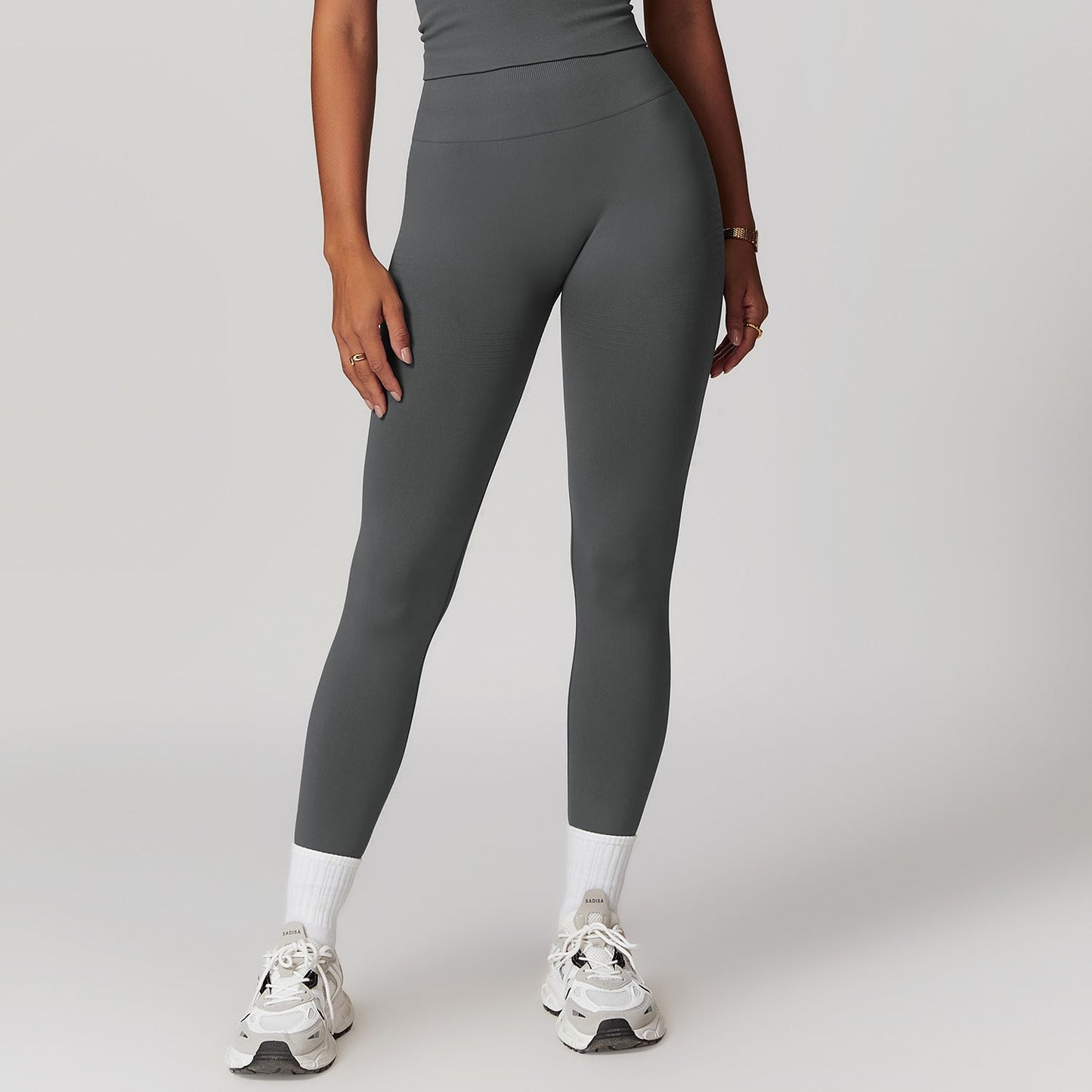 Heidi Mode | Cool Fitness Pantalones de yoga de cintura alta acanalados