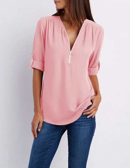 Vardi Dante™ Blusa dulce para tallas grandes | Casual y con estilo