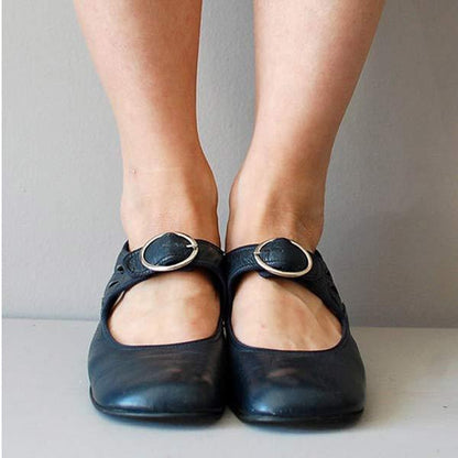 Zapatos ortopédicos vintage con puntera redonda - ópalo