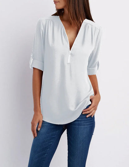 Vardi Dante™ Blusa dulce para tallas grandes | Casual y con estilo