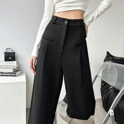 Nina - Pantalones de talle alto para mujer, versátiles y elegantes, de otoño