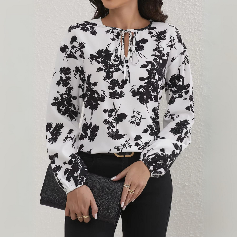 Althaia - Elegante blusa floral