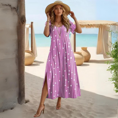 Amber - Vestido de verano con estampado de lunares