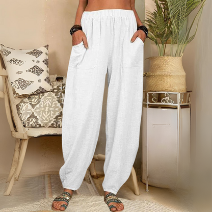 Antonia - Elegante pantalón de algodón para mujer