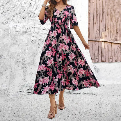 Astrid - Elegante vestido con estampado floral