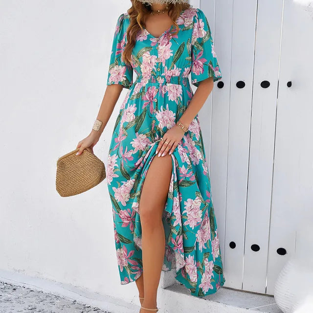 Astrid - Elegante vestido con estampado floral