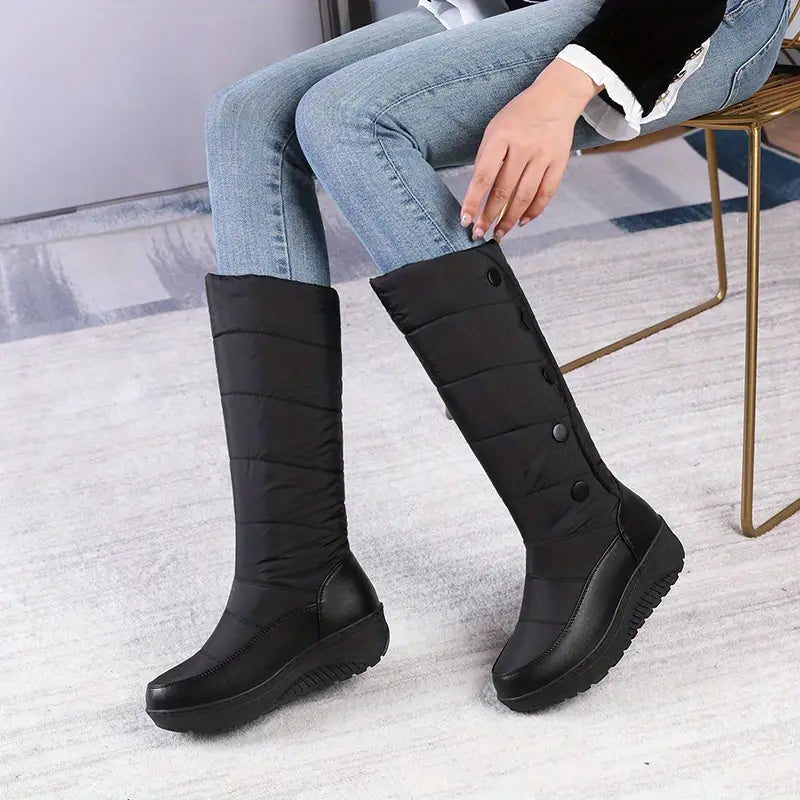 Botas de nieve a media pantorrilla para mujer - Elleine