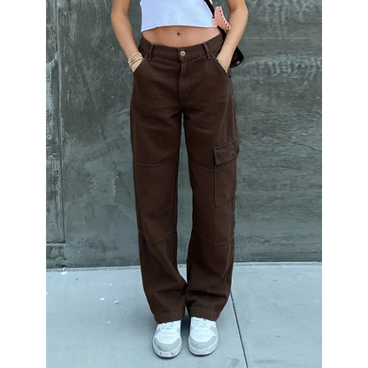 SENJA - Pantalones cargo casual para mujer