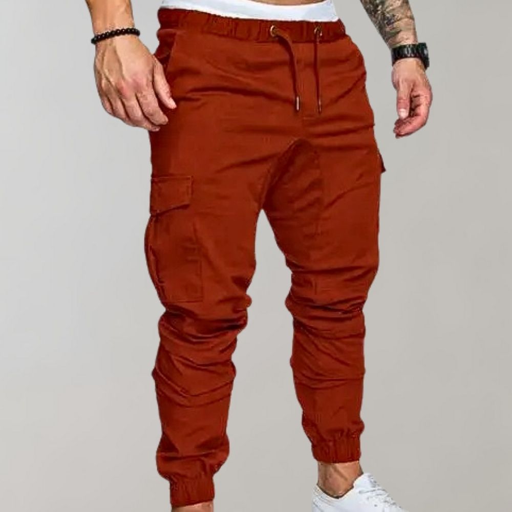 Tuomo - Pantalones cargo casual de hombre