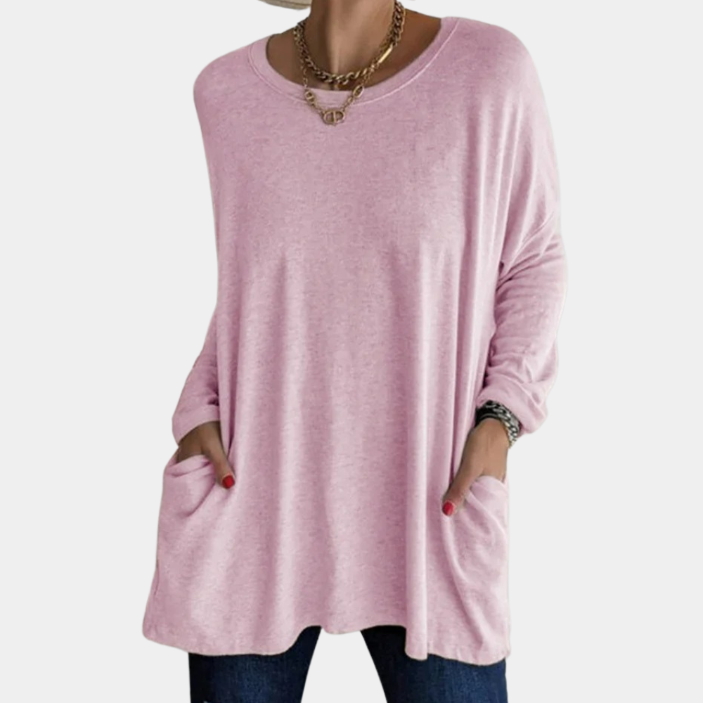 Top casual suelto para mujer