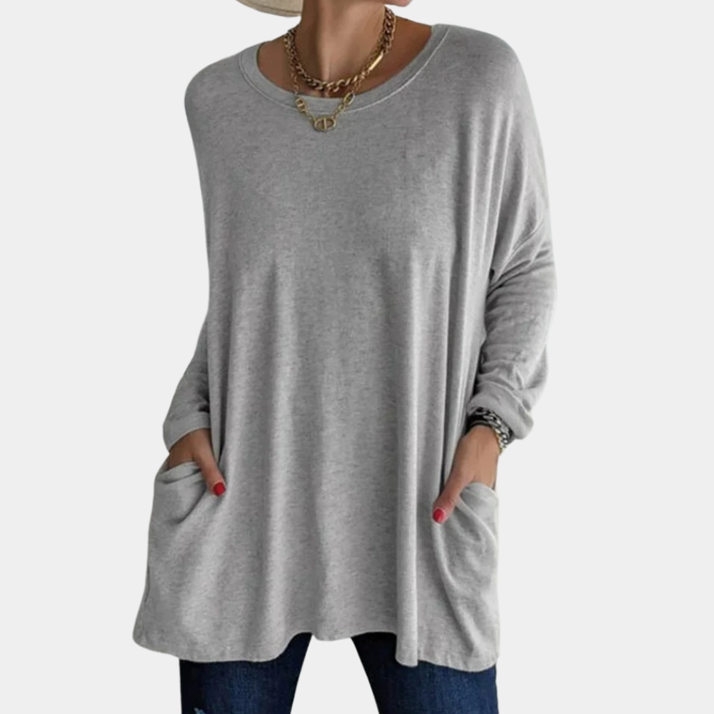 Top casual suelto para mujer