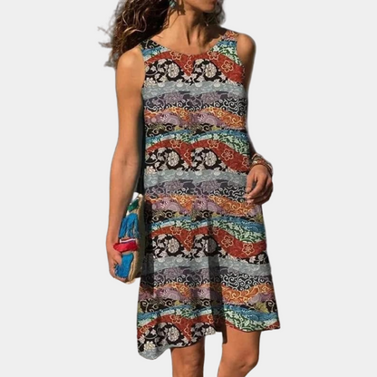 Vestido de playa casual floral para mujer