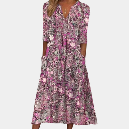 Vestido floral de mujer