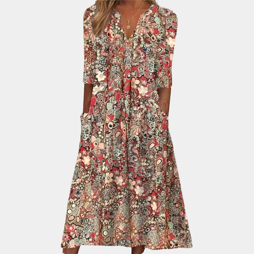 Vestido floral de mujer