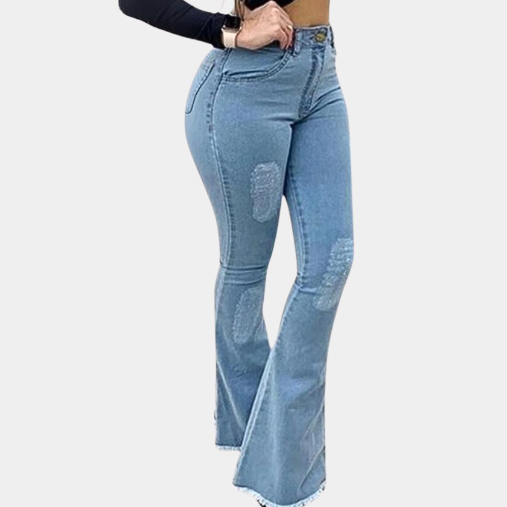 Pantalones acampanados de moda para mujer