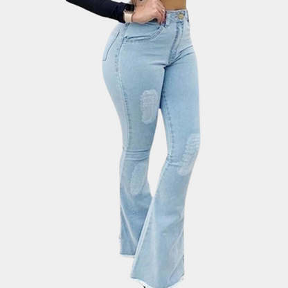 Pantalones acampanados de moda para mujer