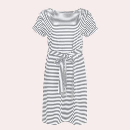 Vestido casual de rayas para mujer