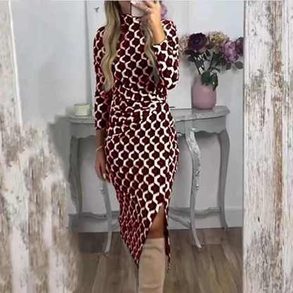 Paulinka - Vestido chic para mujer con estampado