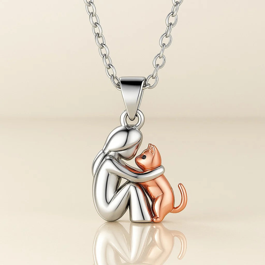 Collier pendentif Cat Hug