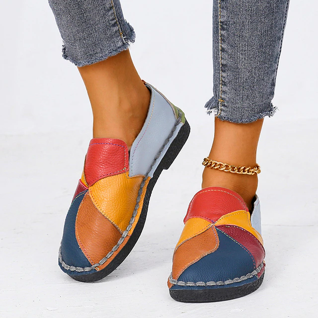 Tonisha - Zapatos ortopédicos de color para mujer con tacón