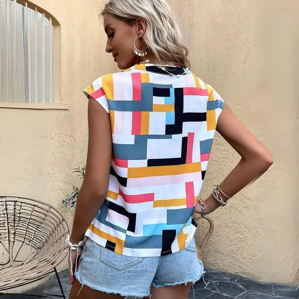 Mette - Elegante camisa Mondrian