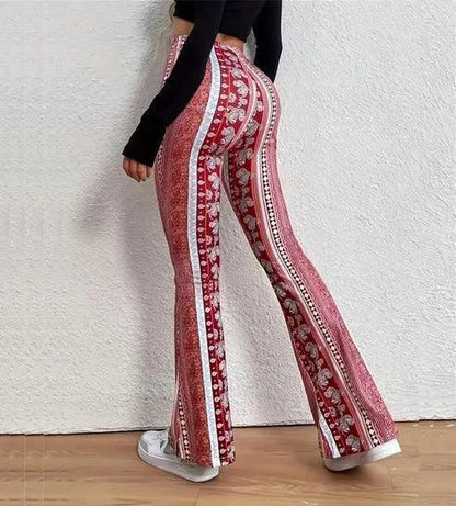 Pantalones acampanados - Estampados de moda - Corte favorecedor, tejido cómodo - Perfectos para el día a día