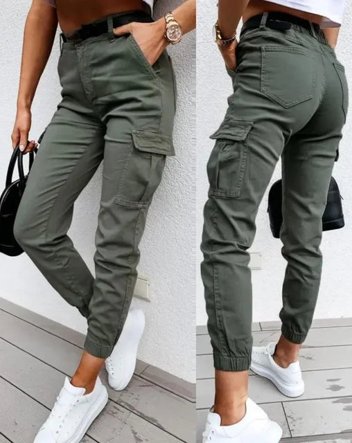 Sofie | Pantalones cargo con cintura alta