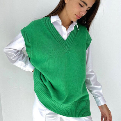 Grace - Elegante jersey otoñal de cuello en V para mujer