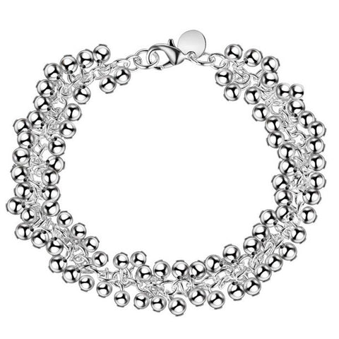 Pulsera de cuentas de plata | Con exquisitos detalles