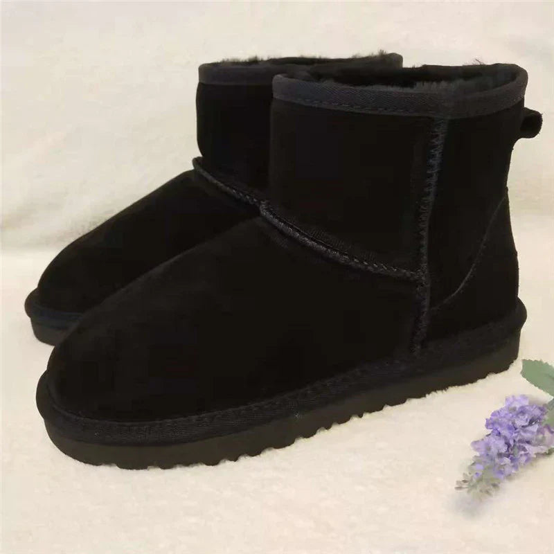 Seren - botas de nieve de piel auténtica