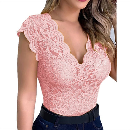 Vardi Dante™ Kyra Top de Encaje | Un Top Sexy y Elegante para Señoras