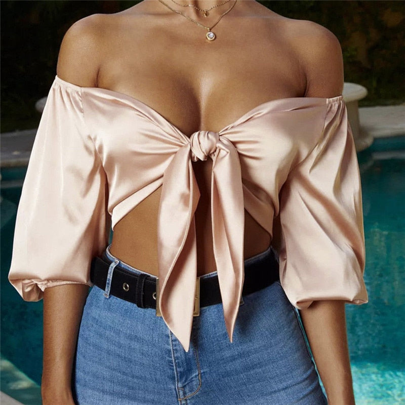 Joanne Satin Top | Sexy, elegante y con estilo